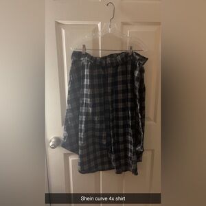 Shein curve skater 90s midi skirt 4x